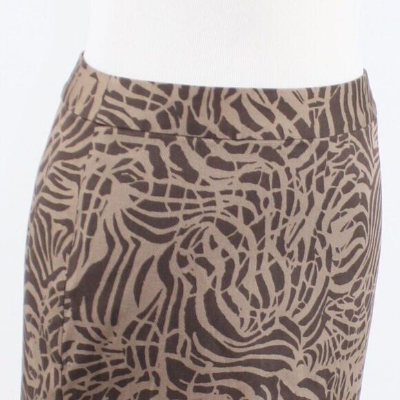 Brown geometric BANANA REPUBLIC pencil skirt 2 - Picture 4 of 8